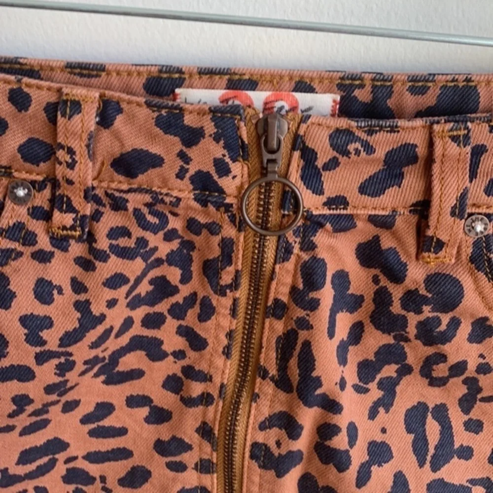 We The Free Leopard Print Mini Skirt